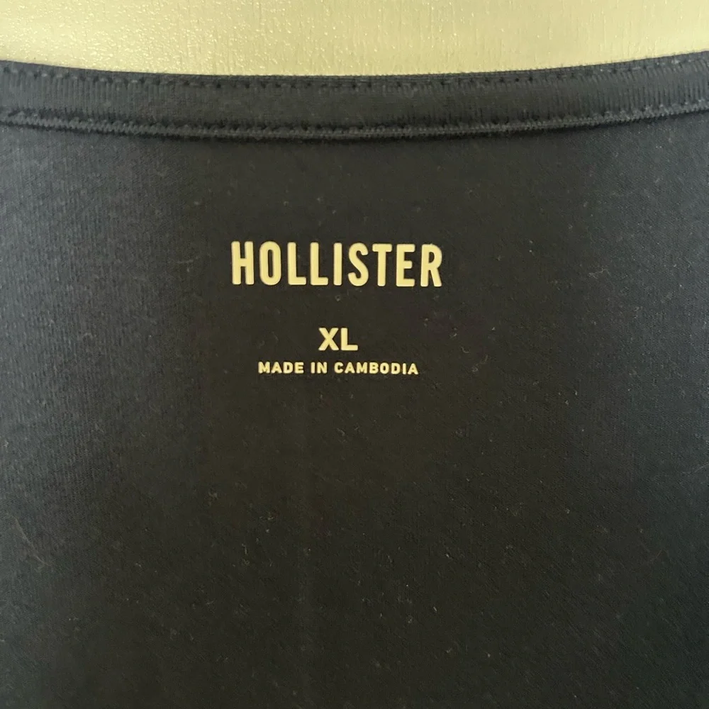 Hollister Women's XL Square Neck Dark Blue Long Sleeve Top NWT - Picture 4 of 4